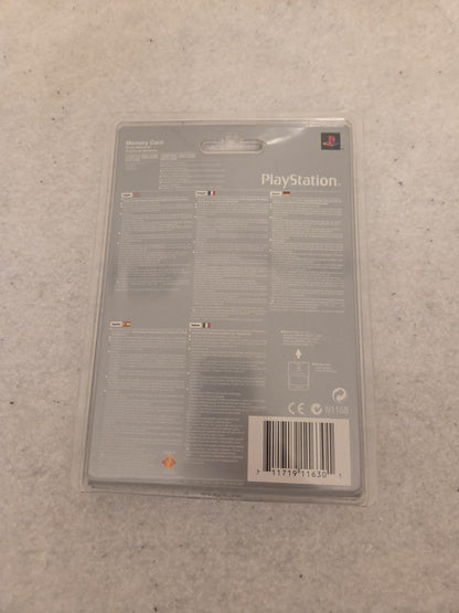 PS1 Sony Playstation Memory Card Sealed Neu New Schiefergrau SCPH-1020 