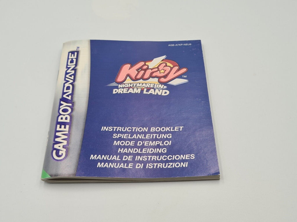 Nintendo Game Boy Advance Kirby Nightmare In Dream Land + OVP und Anleitung EUR - T-Retro-Games 