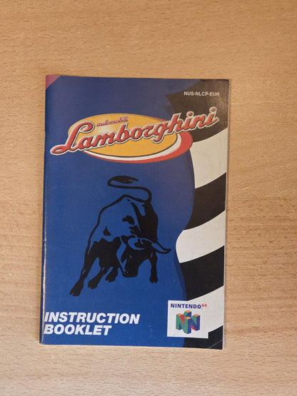N64 Nintendo 64 Automobili Lamborghini Spielanleitung Instruction Booklet EUR