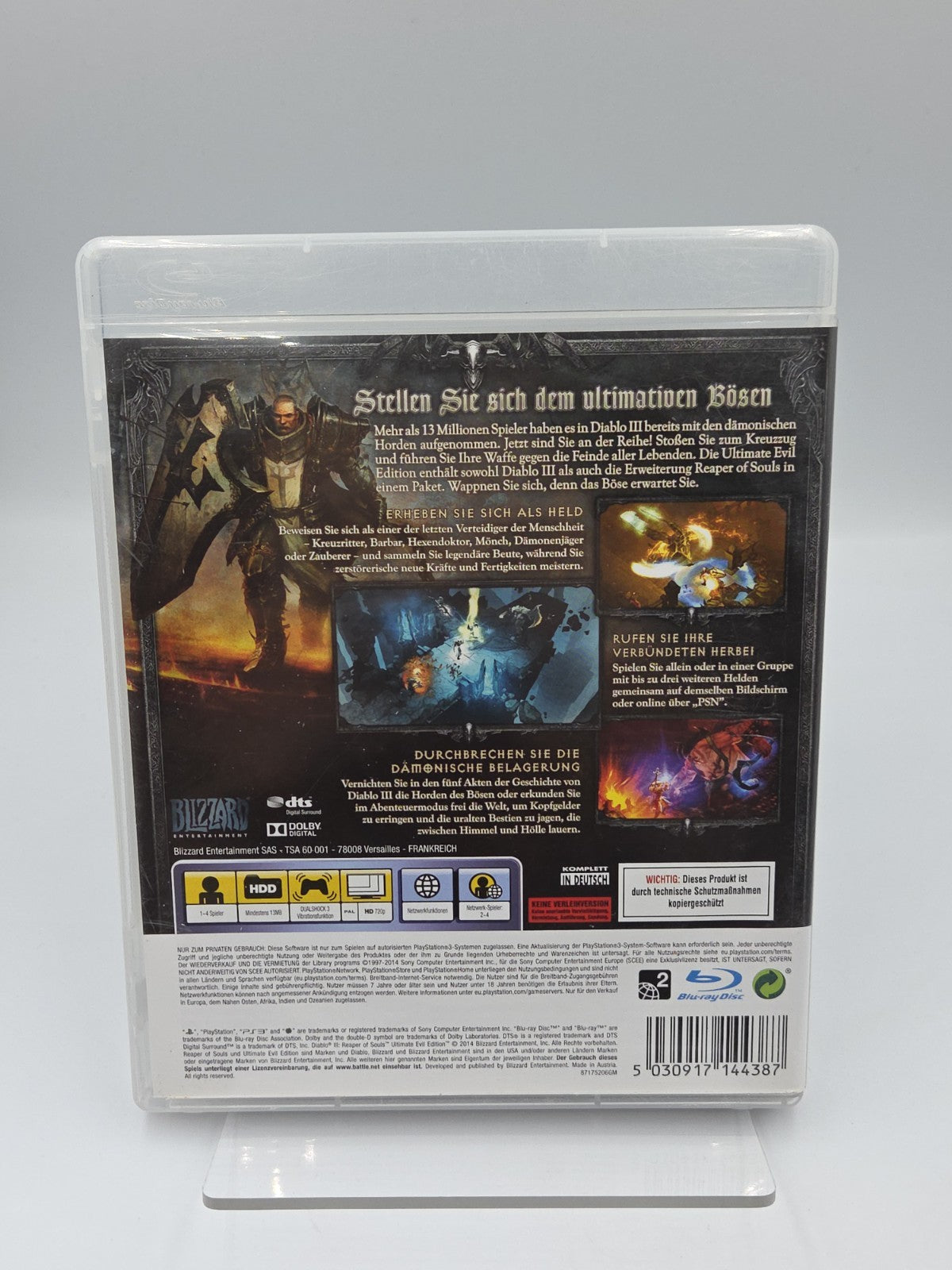 PS3 Playstation 3 Spiel Diablo Reaper of Souls mit OVP und Anleitung Deutsch