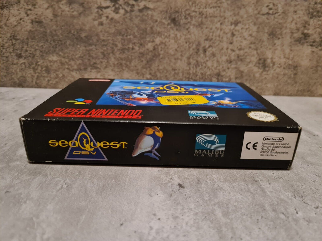 SNES Super Nintendo Sea Quest DSV mit OVP und Anleitung + Poster EUR - T-Retro-Games 