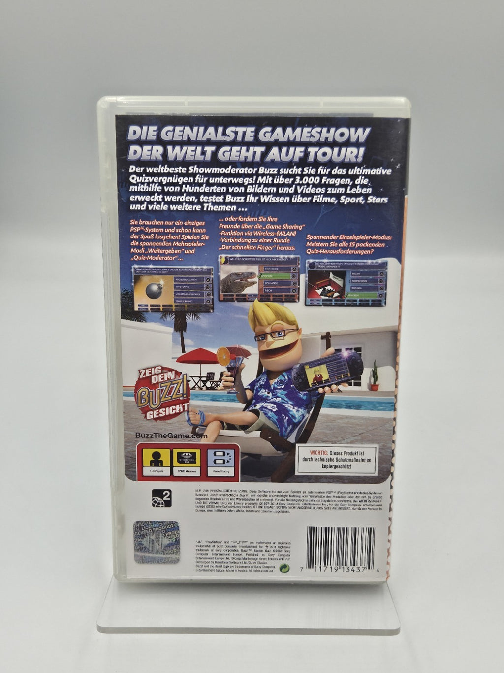 Sony PSP Spiel Buzz! Master Quiz mit OVP und Anleitung Deutsch