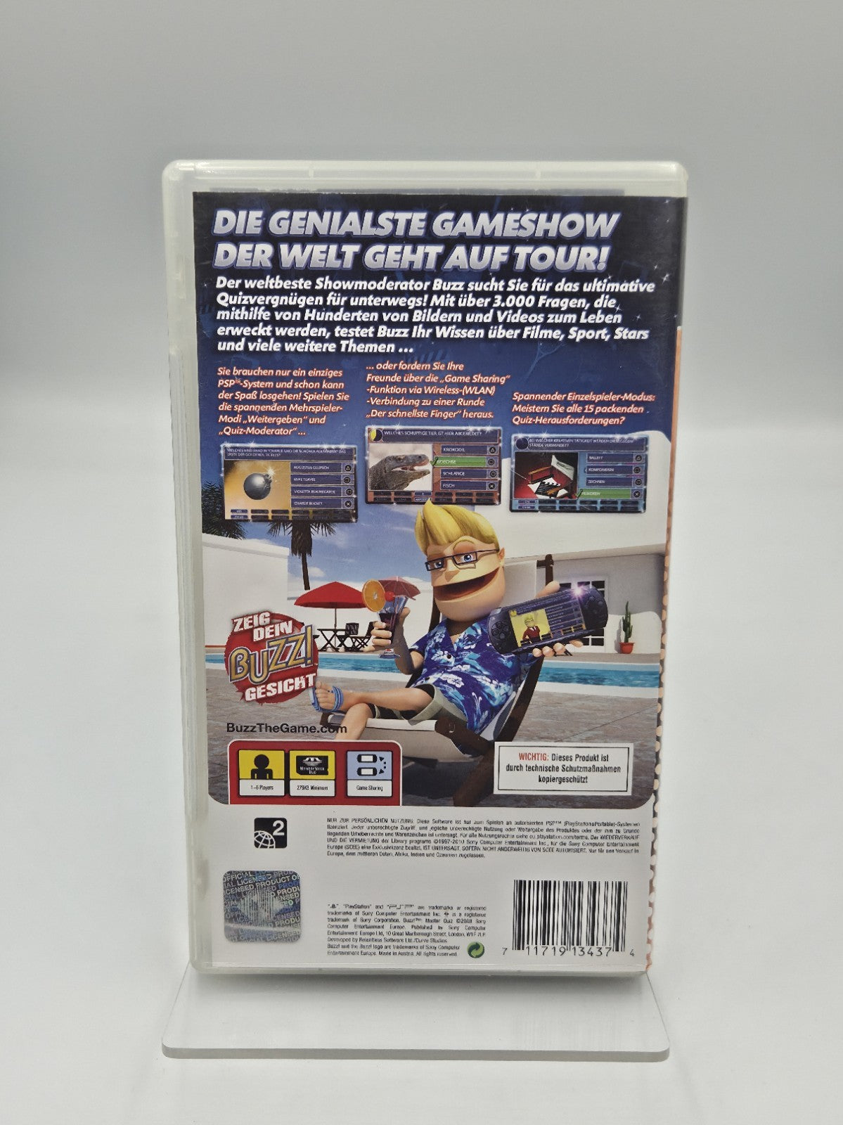 Sony PSP Spiel Buzz! Master Quiz mit OVP und Anleitung Deutsch