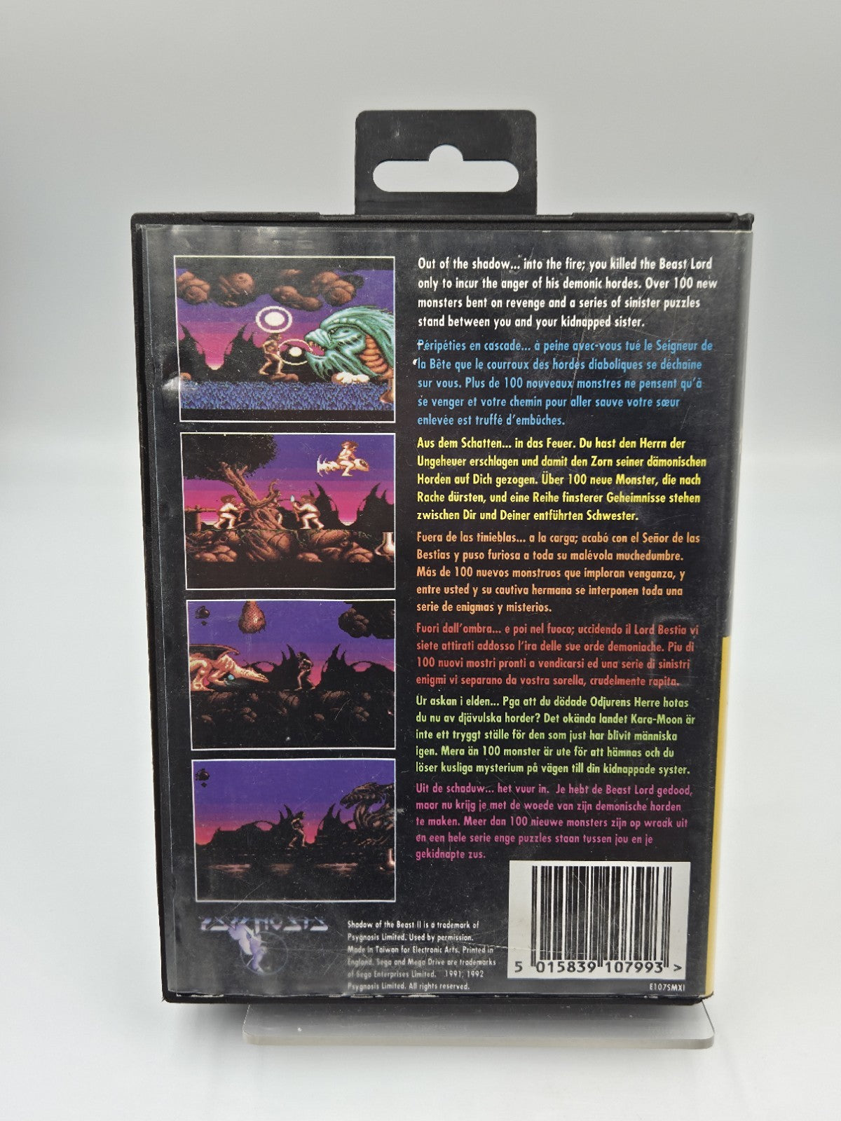 Sega Mega Drive Spiel Shadow of The Beast II mit OVP Multilingual 