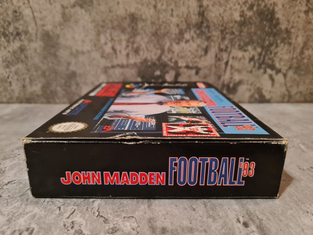 SNES Super Nintendo John Madden Football 93 mit OVP und Anleitung ESP - T-Retro-Games 