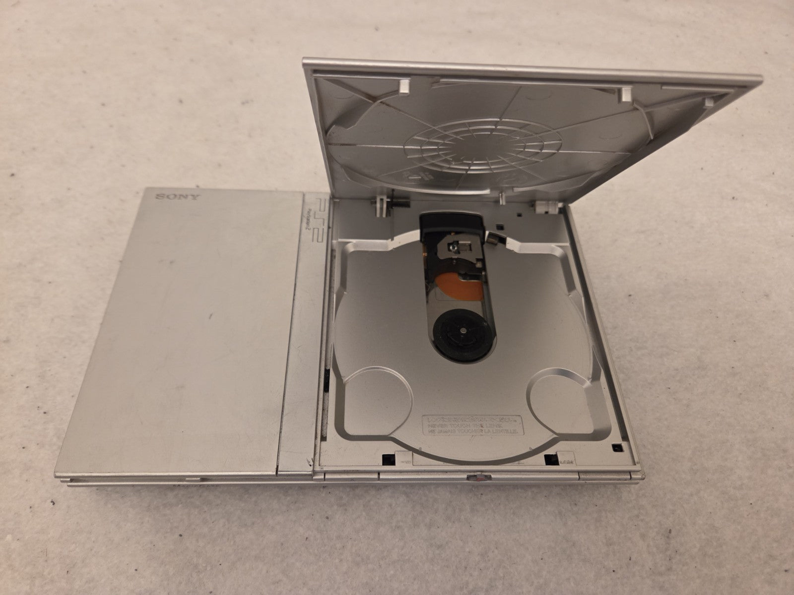 PS2 Playstation 2 Slim Konsole Console mit Controller + Kabeln Silber Silver