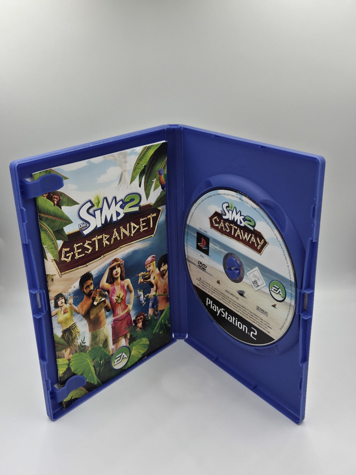 PS2 Playstation 2 Spiel Die Sims 2 Gestrandet mit OVP und Anleitung Deutsch