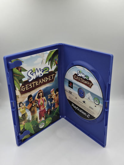 PS2 Playstation 2 Spiel Die Sims 2 Gestrandet mit OVP und Anleitung Deutsch
