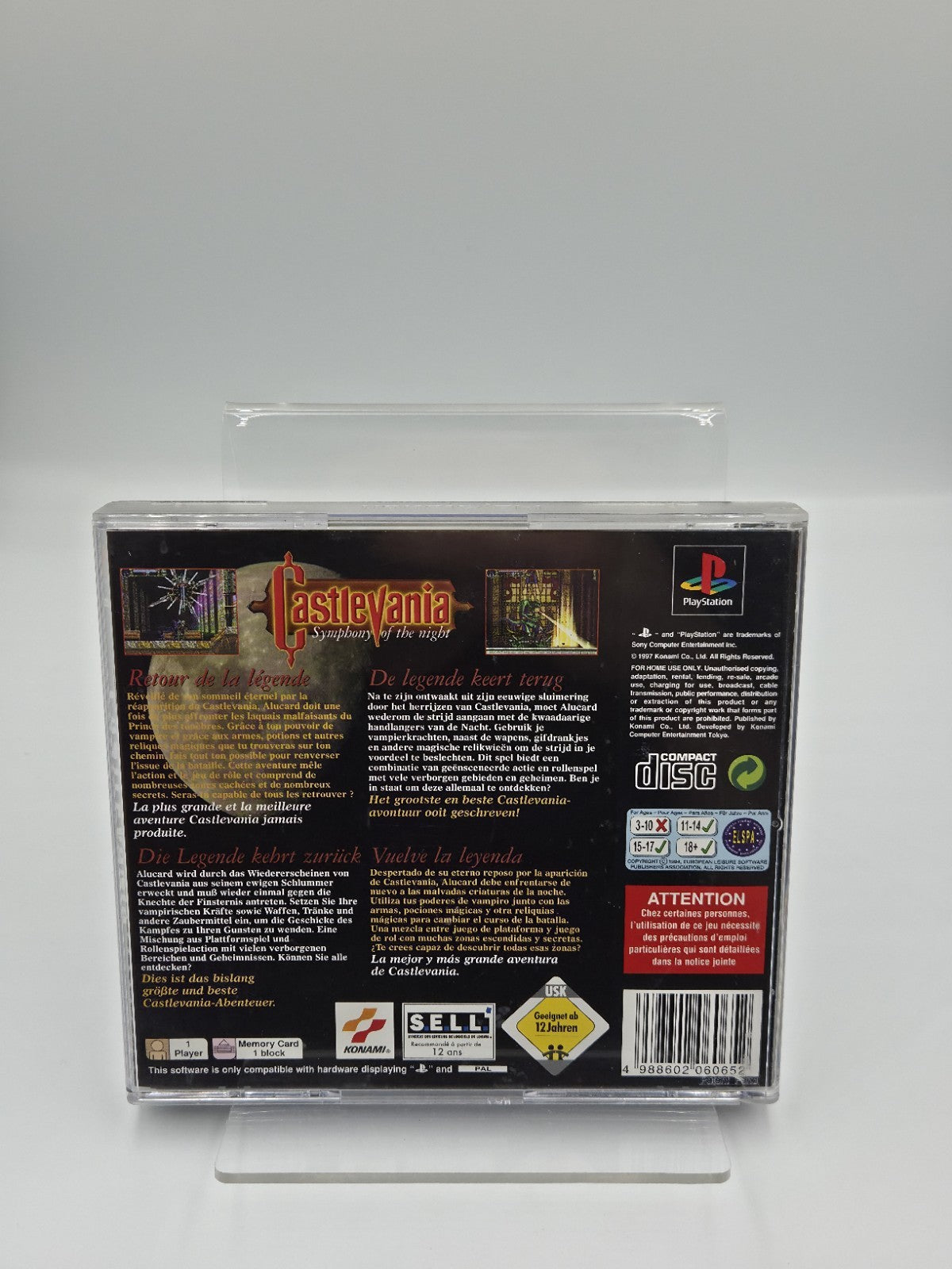 PS1 Playstation 1 Castlevania Symphony of the Night mit OVP und Anleitung 