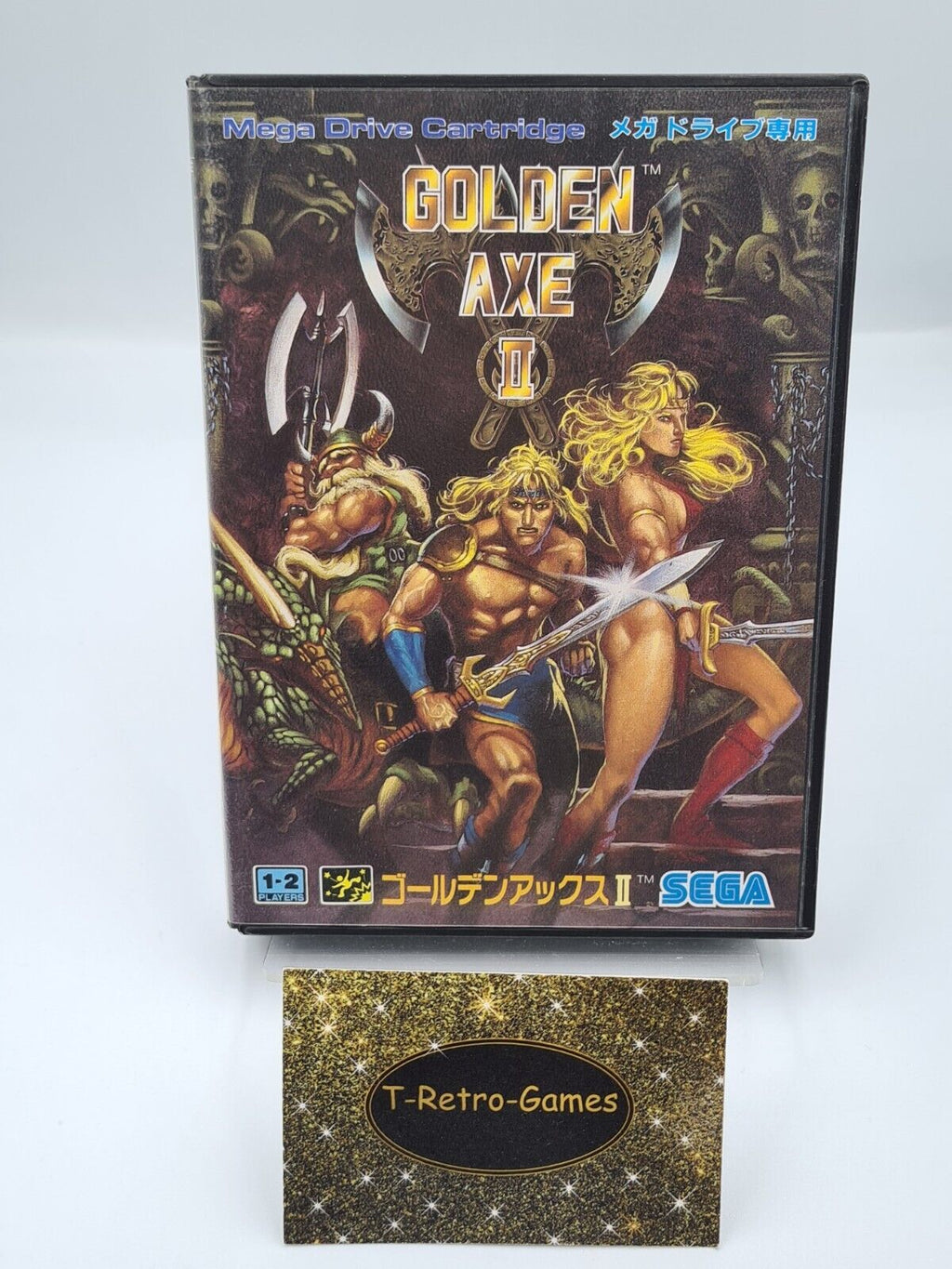 Sega Mega Drive Spiel Golden Axe II mit OVP und Anleitung Japan Version - T-Retro-Games 
