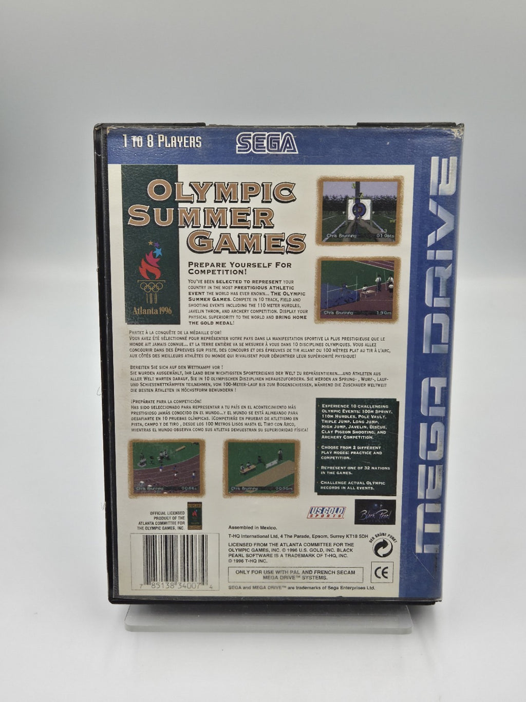 Sega Mega Drive Spiel Olympic Summer Games mit OVP und Anleitung Multilingual 