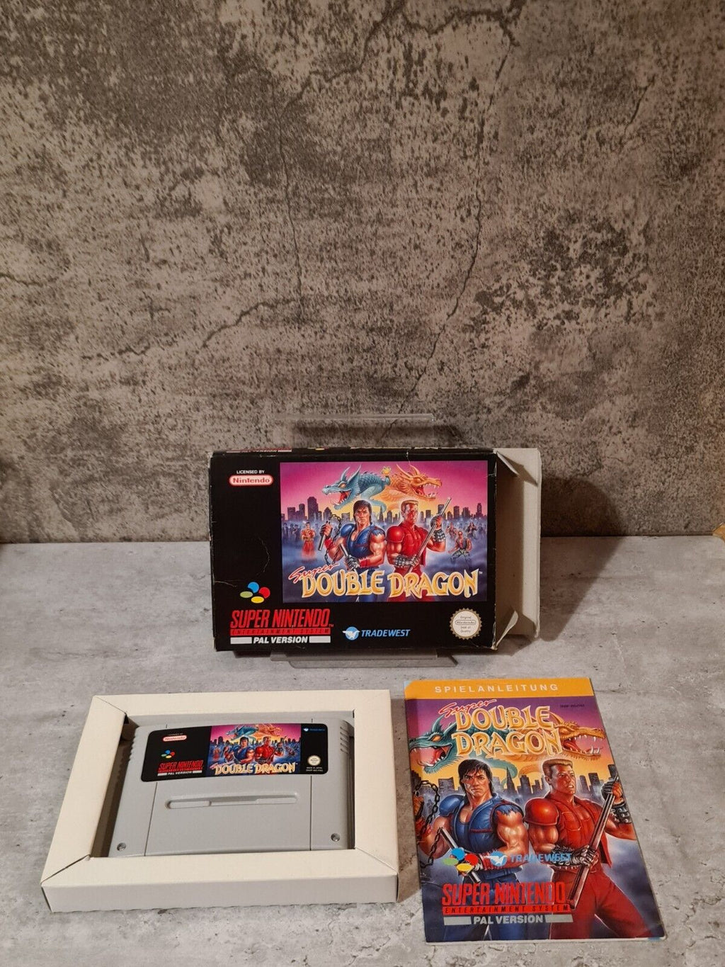SNES Super Nintendo Super Double Dragon mit OVP und Anleitung FRG - T-Retro-Games 