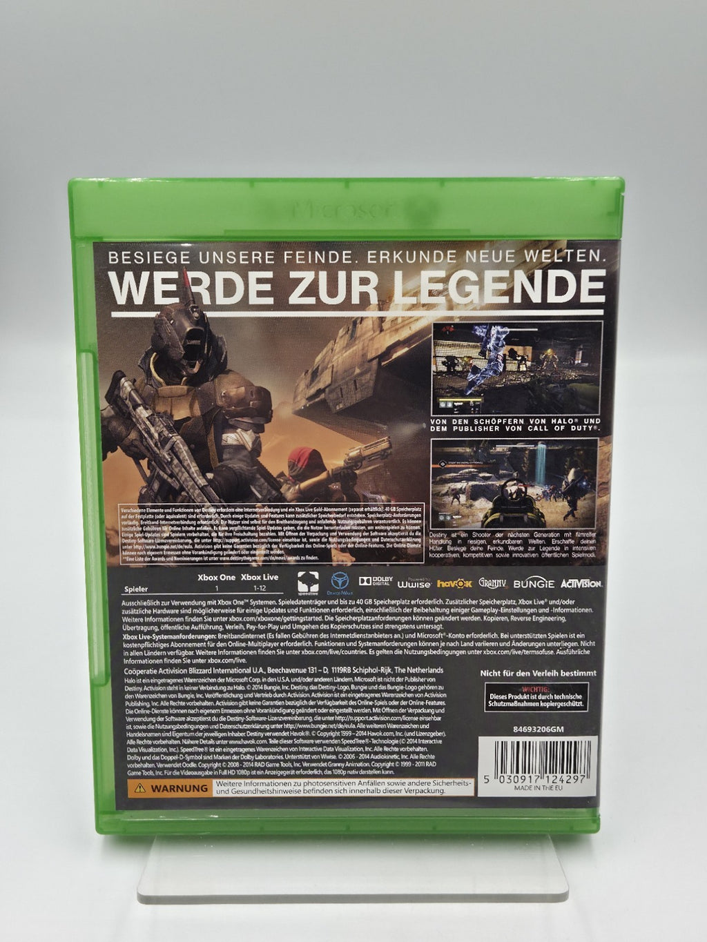 XBOXOne Spiel Destiny mit OVP und Anleitung Deutsch