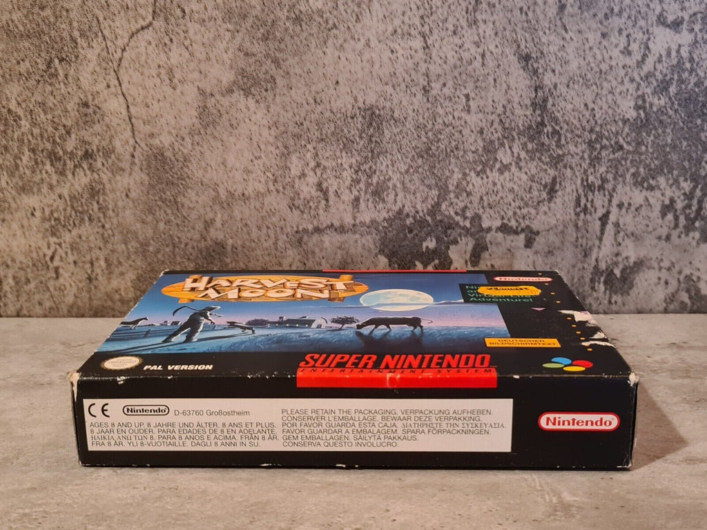 SNES Super Nintendo Harvest Moon mit OVP und Anleitung NOE - T-Retro-Games 