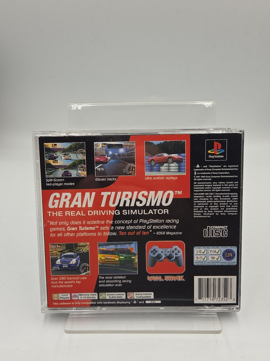PS1 Playstation 1 Spiel Gran Turismo mit OVP und Anleitung Englisch