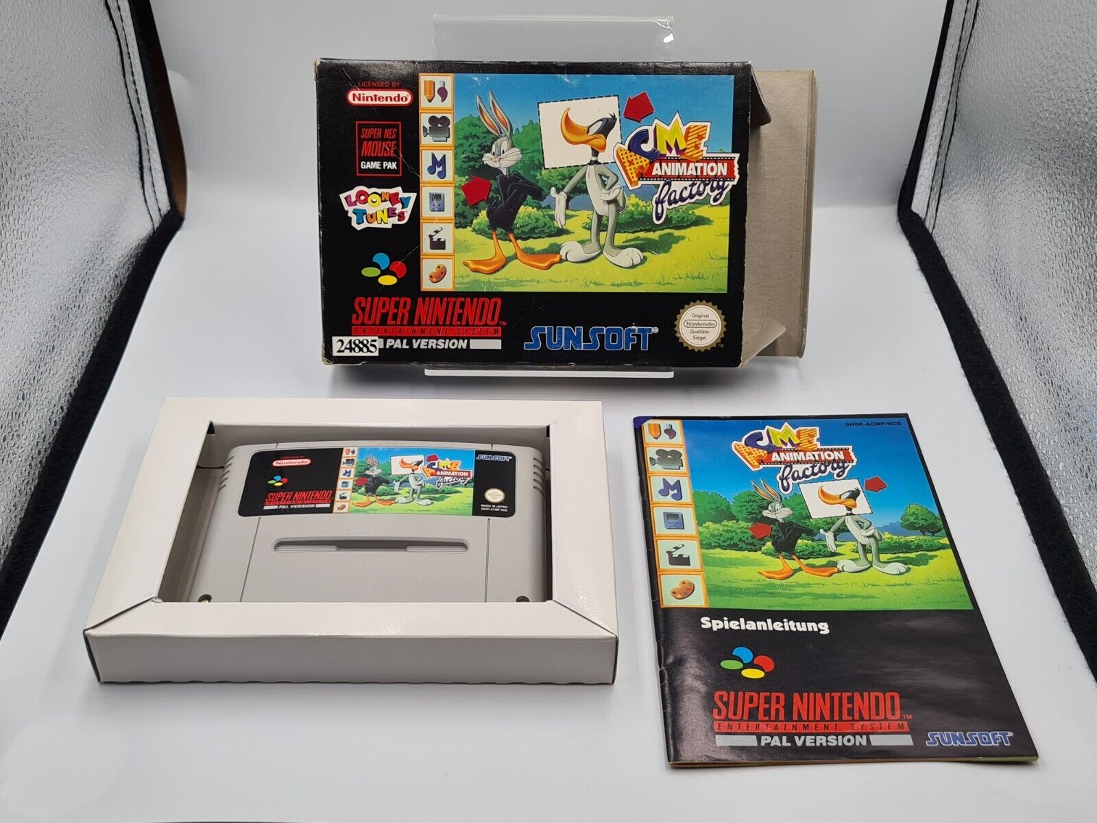 SNES Super Nintendo ACME Animation Factory mit OVP und Anleitung NOE - T-Retro-Games 