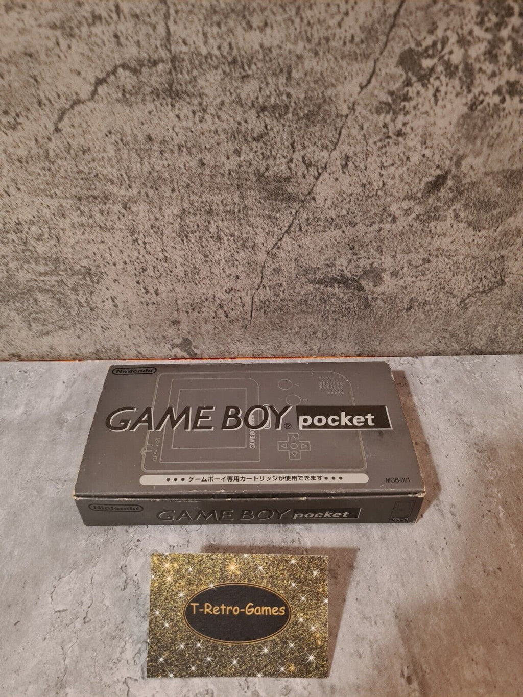 Nintendo Game Boy Pocket OVP Console Konsole Japan MGB-001 Schwarz Black - T-Retro-Games 