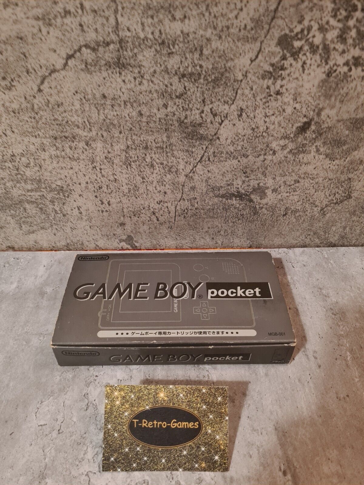 Nintendo Game Boy Pocket OVP Console Konsole Japan MGB-001 Schwarz Black - T-Retro-Games 