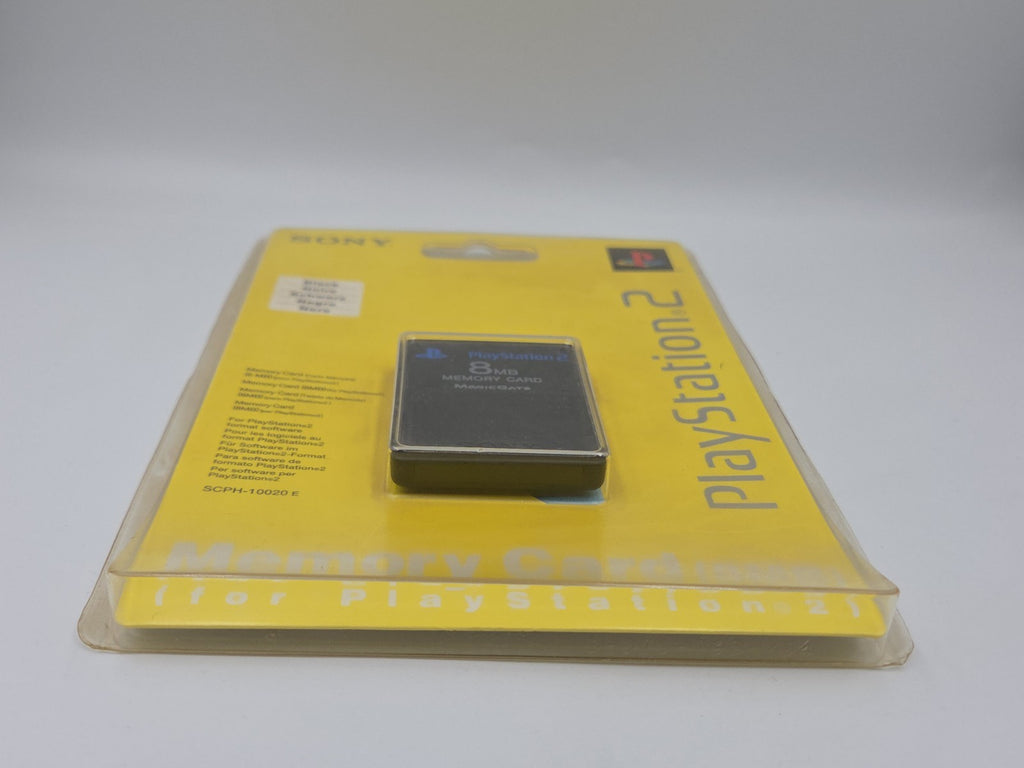 PS2 Sony Playstation 2 Memory Card Sealed Neu New Black Schwarz SCPH-10020 E