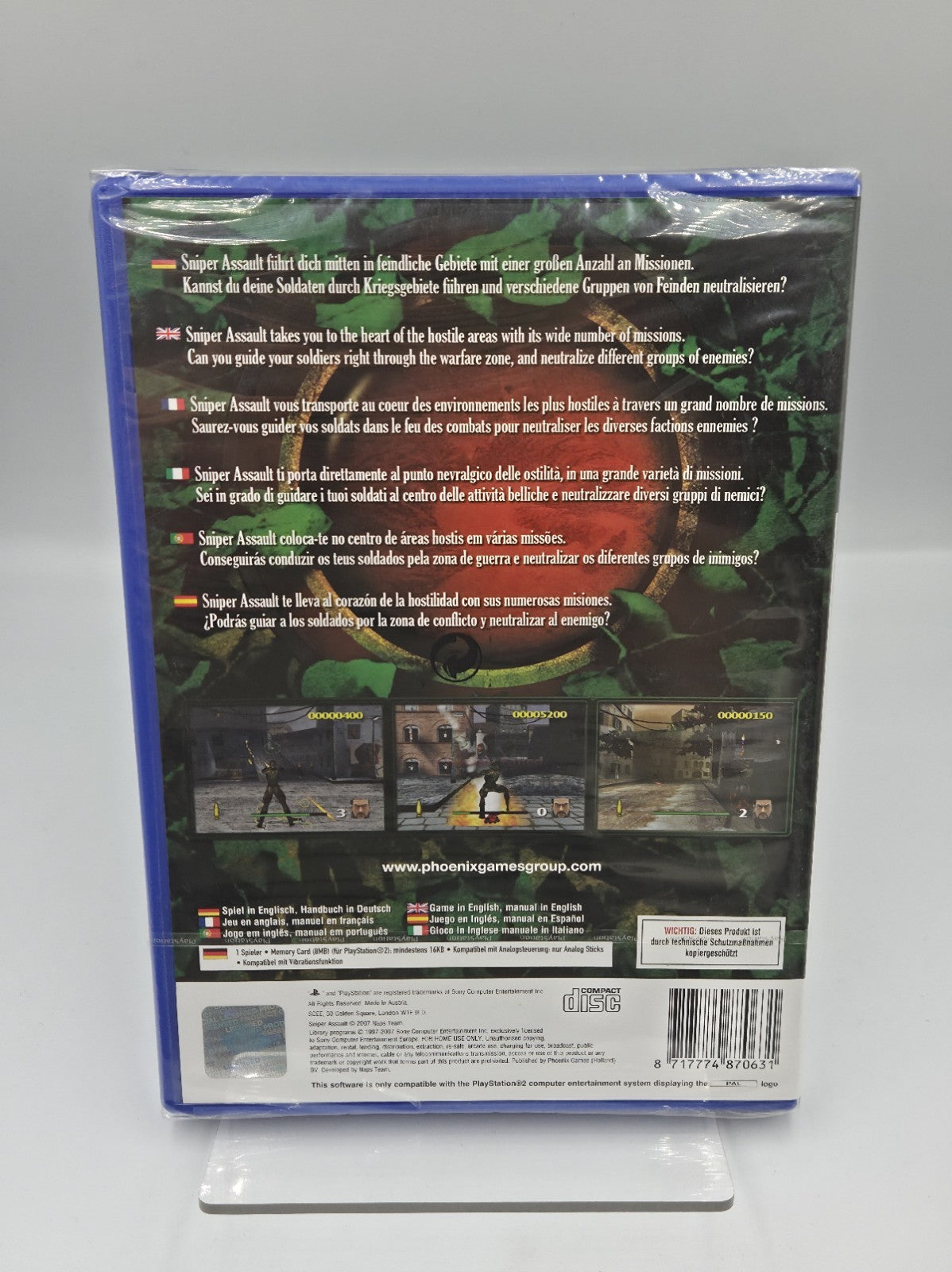 PS2 Playstation 2 Spiel Sniper Assault  Sealed Neu New Multi Language