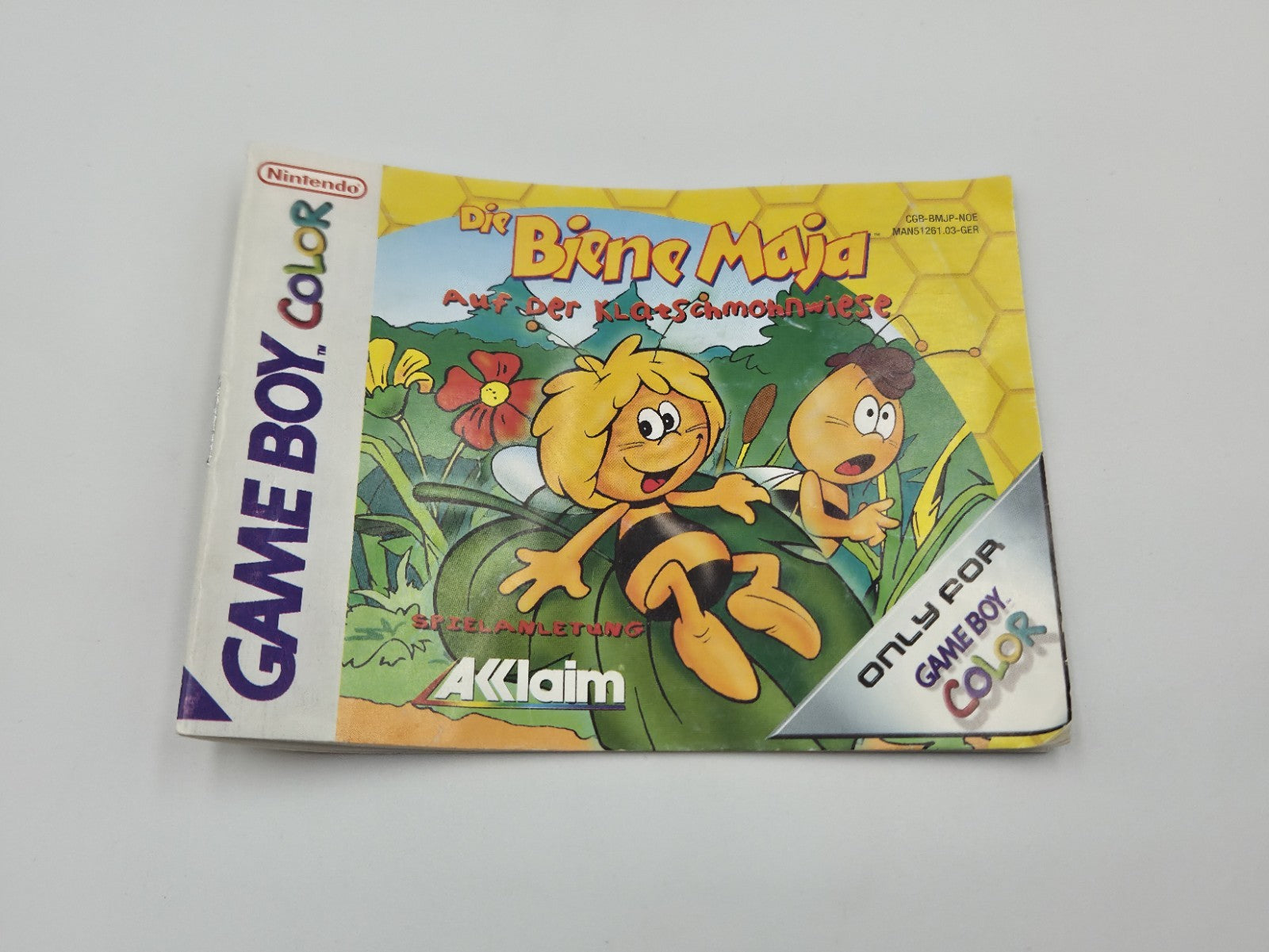 Game Boy Color Biene Maja auf der Klatschmohnwiese mit OVP und Anleitung NOE