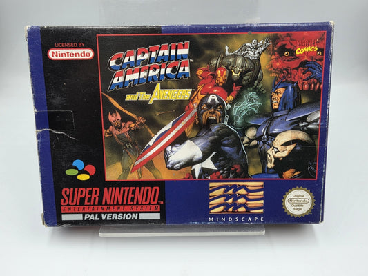 SNES Super Nintendo Captain America and The Avengers mit OVP und Anleitung EUR