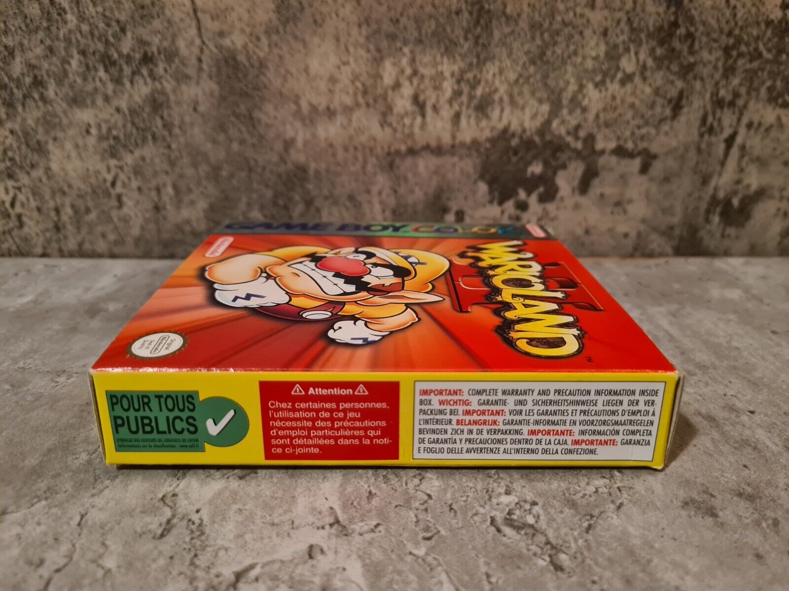 Gameboy Color Wario Land II mit OVP und Anleitung EUR - T-Retro-Games 