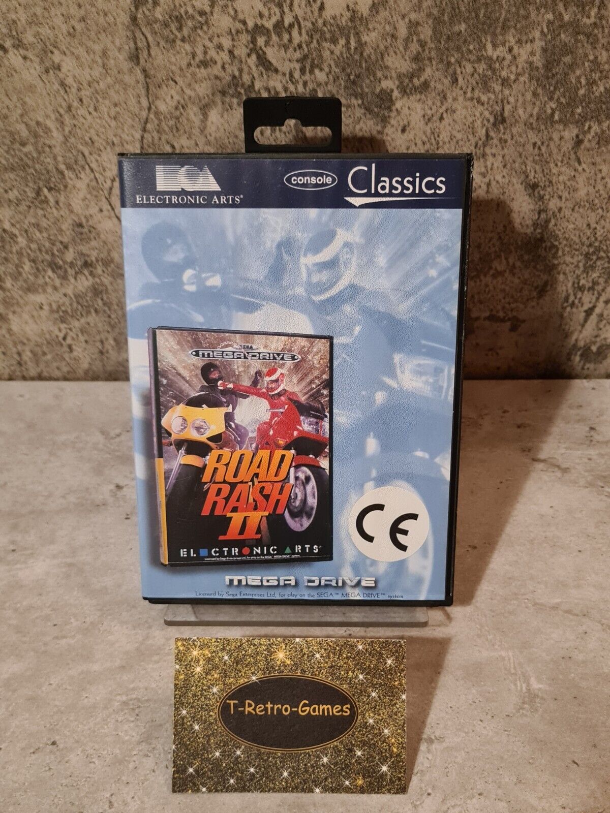 Sega Mega Drive Spiel Road Rash II mit OVP und Anleitung Multi Language - T-Retro-Games 