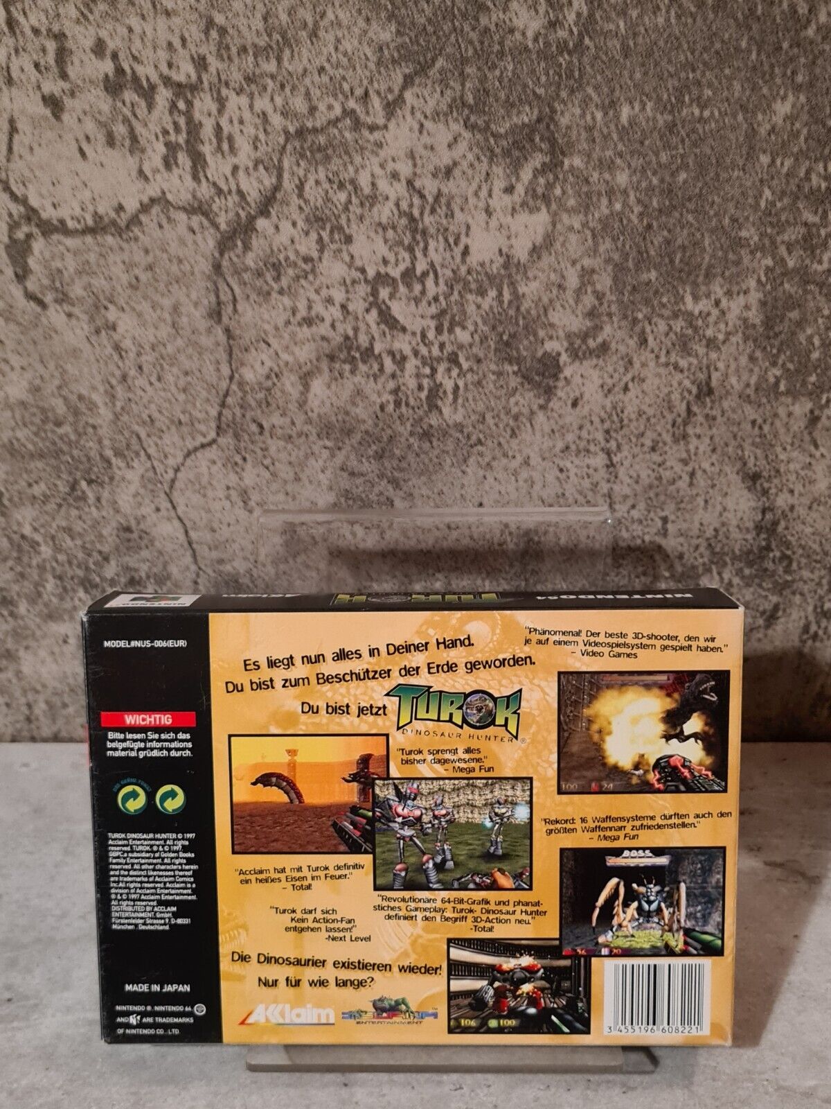 N64 Nintendo 64 Turok Dinosaur Hunter mit OVP und Anleitung NOE - T-Retro-Games 