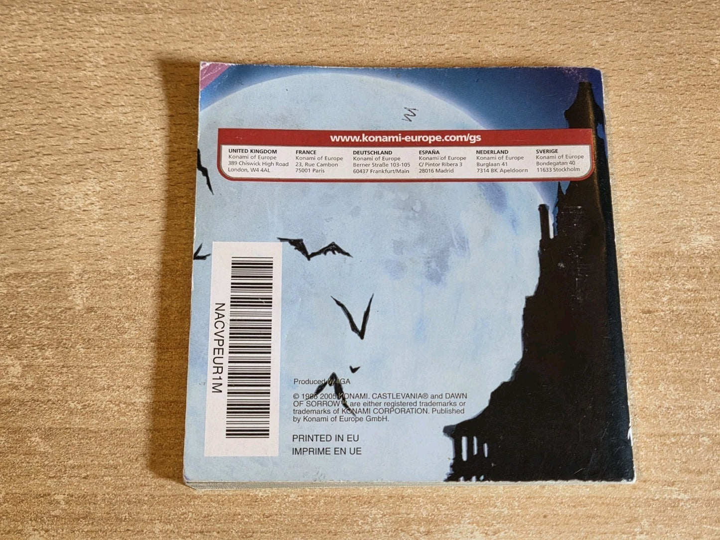 Nintendo DS Castlevania Dawn of Sorrow Spielanleitung Instruction Booklet EUR