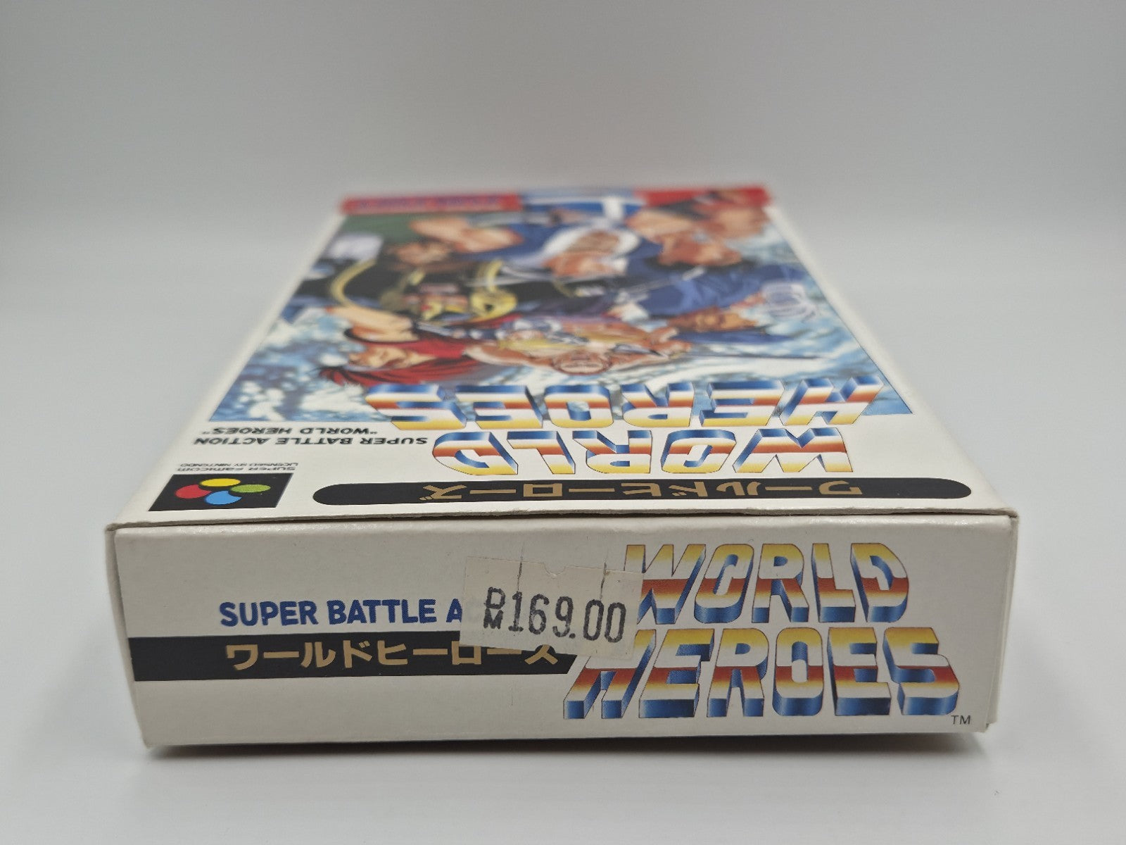 SFC Super Famicom World Heroes mit OVP Japan