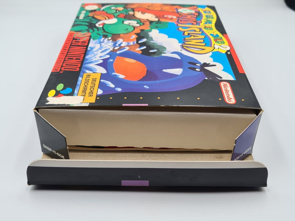 SNES Super Nintendo Super Mario World 2: Yoshi's Island mit OVP + Anleitung NOE - T-Retro-Games 
