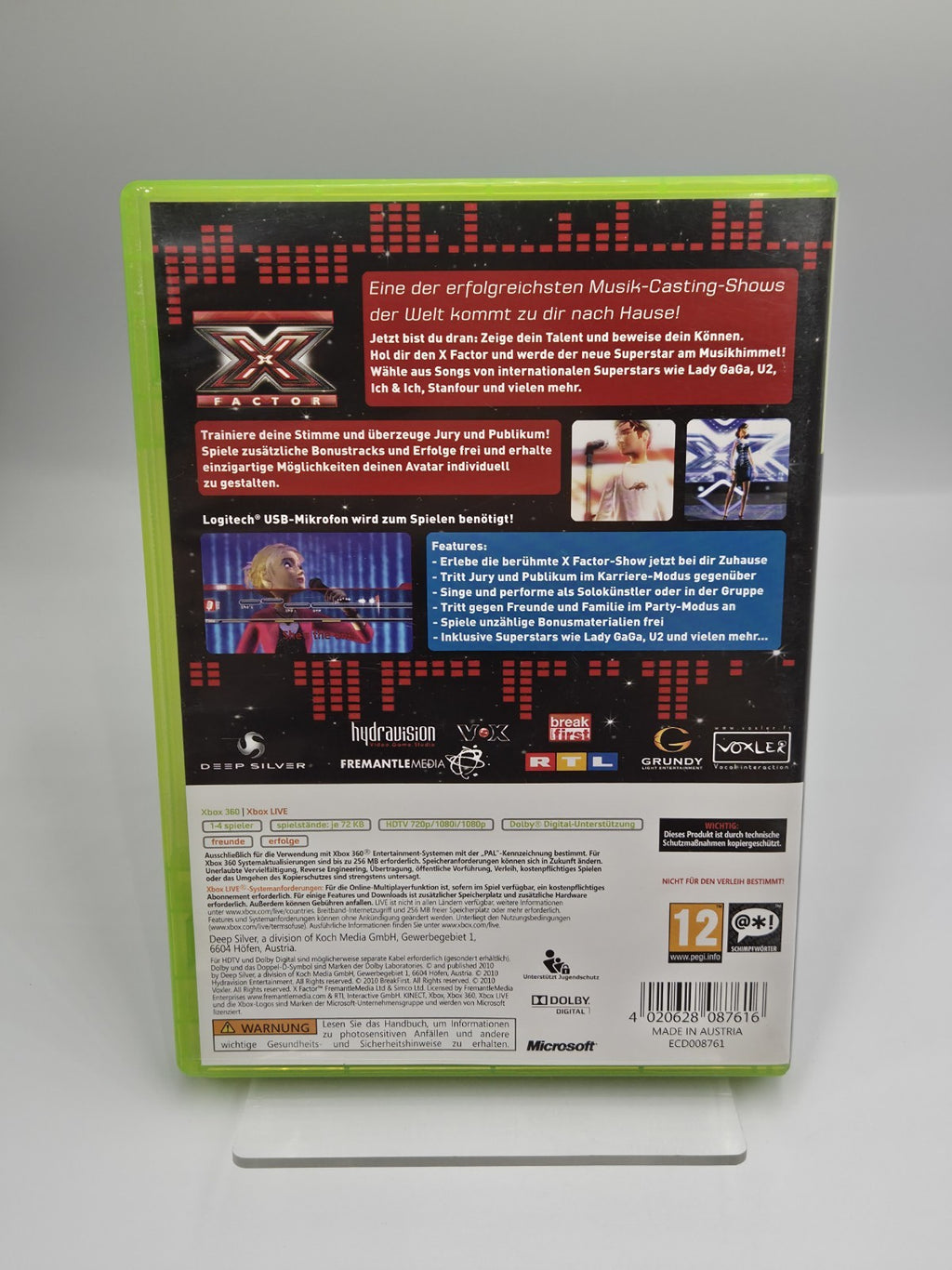 XBOX360 Spiel X Factor mit OVP und Anleitung Deutsch 