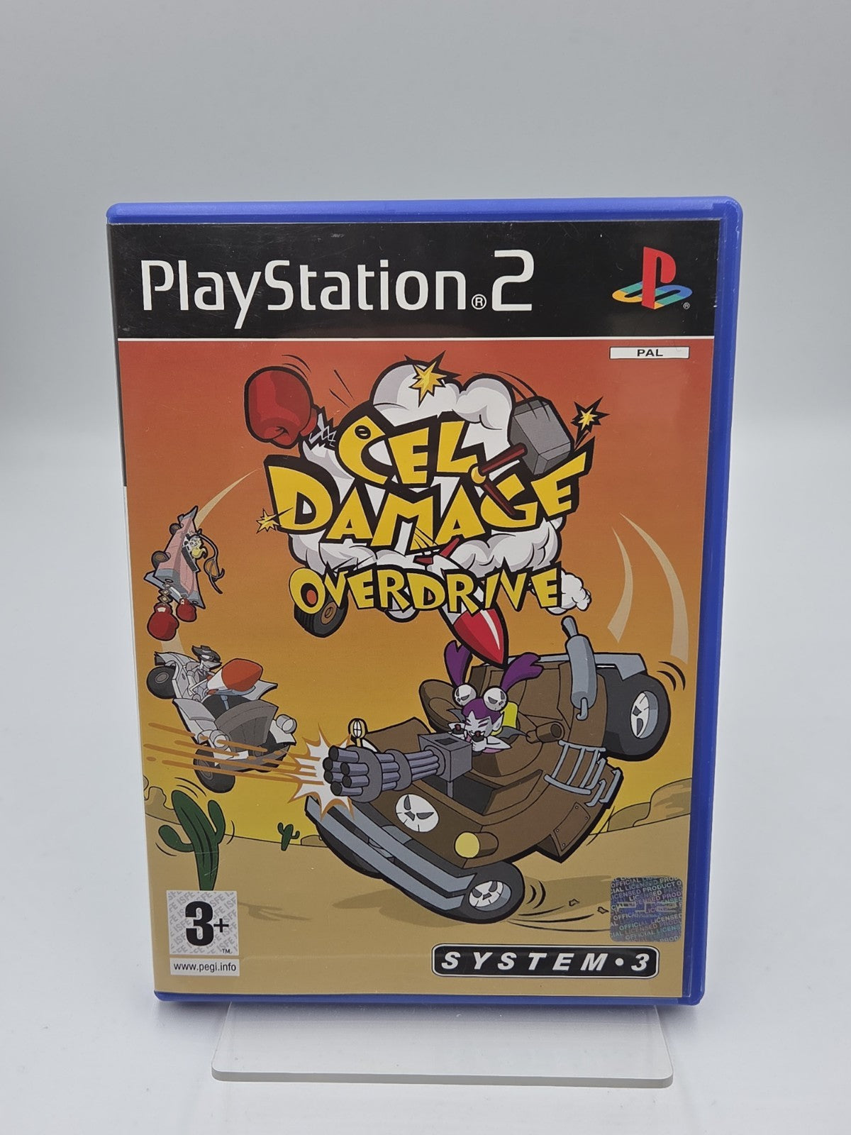 PS2 Playstation 2 Spiel Cel Damage Overdrive mit OVP und Anleitung Englisch
