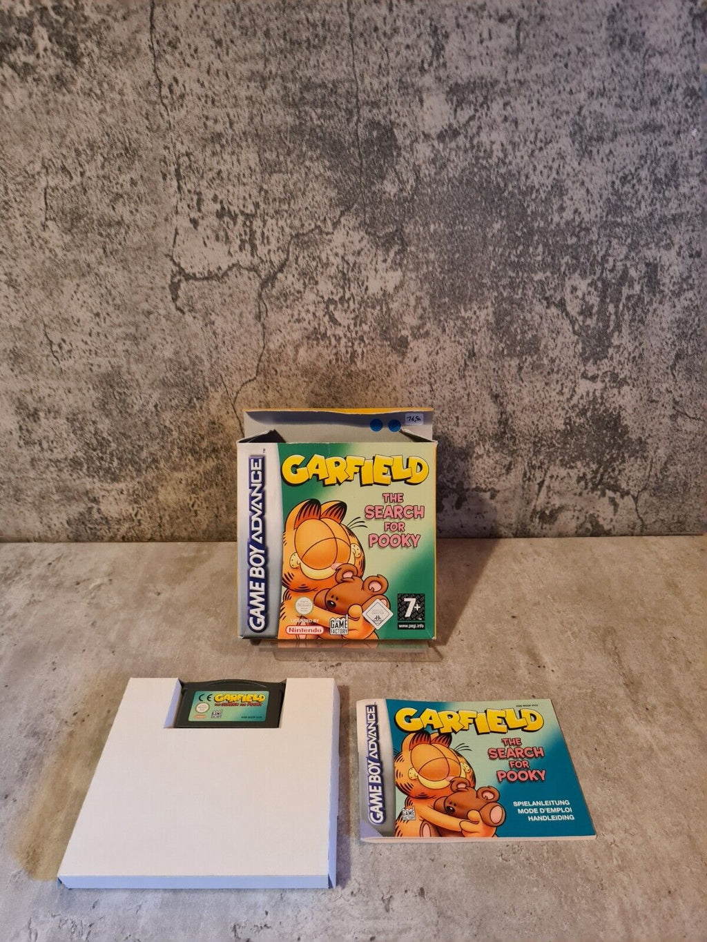 Gameboy Advance Garfield The Search for Pooky mit OVP und Anleitung EUR - T-Retro-Games 