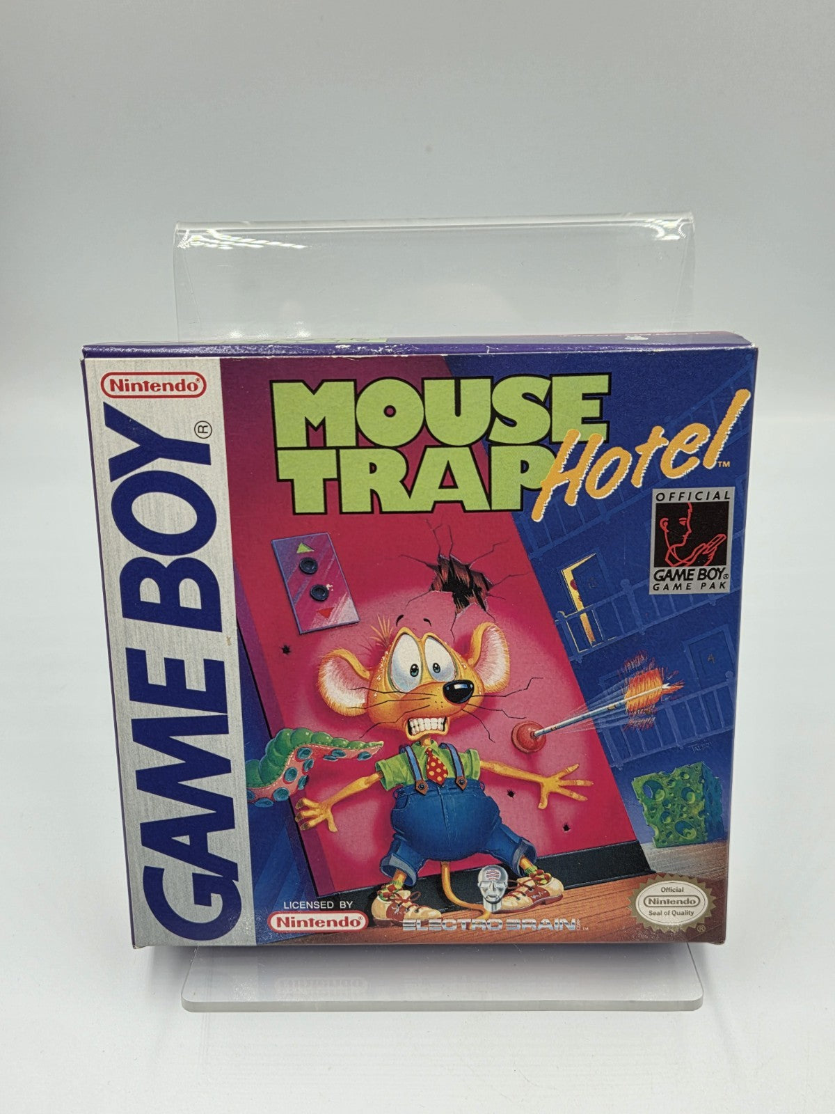 Nintendo Game Boy Classic Spiel Mouse Trap Hotel mit OVP und Anleitung USA