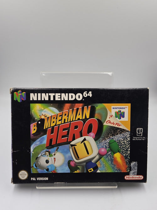 N64 Nintendo 64 Bomberman Hero mit OVP und Anleitung NOE