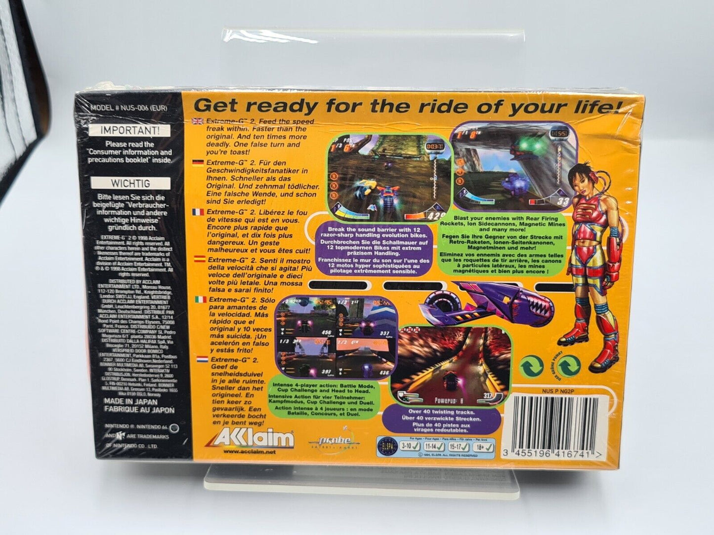 N64 Nintendo 64 extreme-G XG2 Sealed NEW NEU EUR - T-Retro-Games 