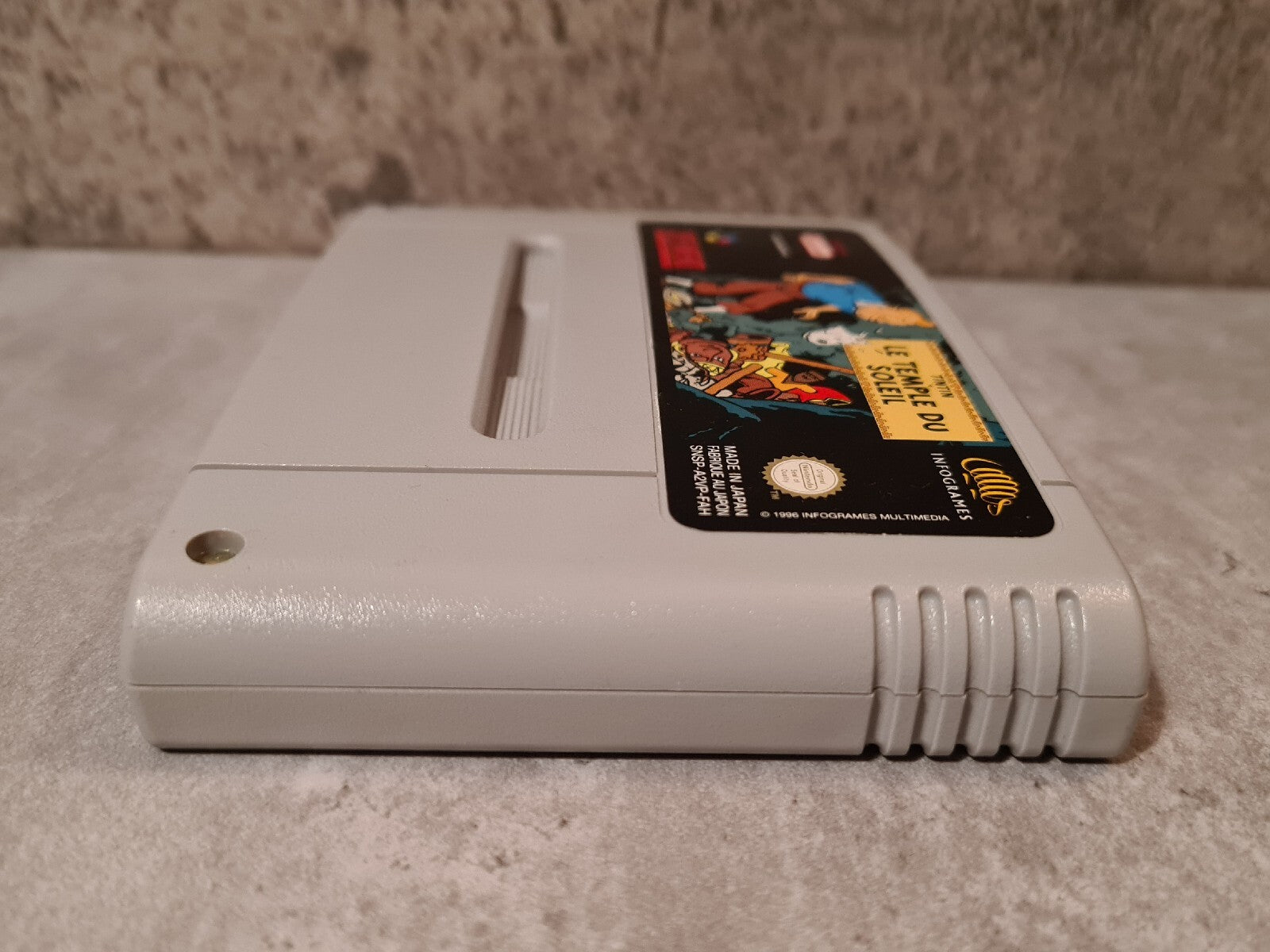 SNES Super Nintendo TinTin Le Temple Du Soleil FAH Modul