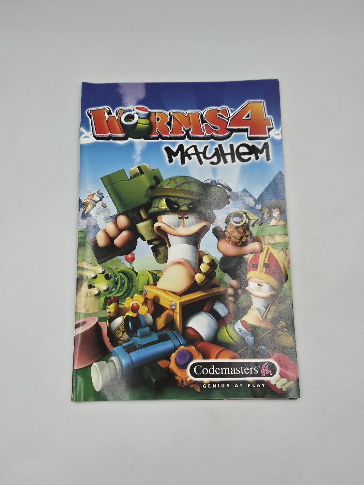 PS2 Playstation 2 Spiel Worms 4 Mayhem mit OVP und Anleitung Deutsch