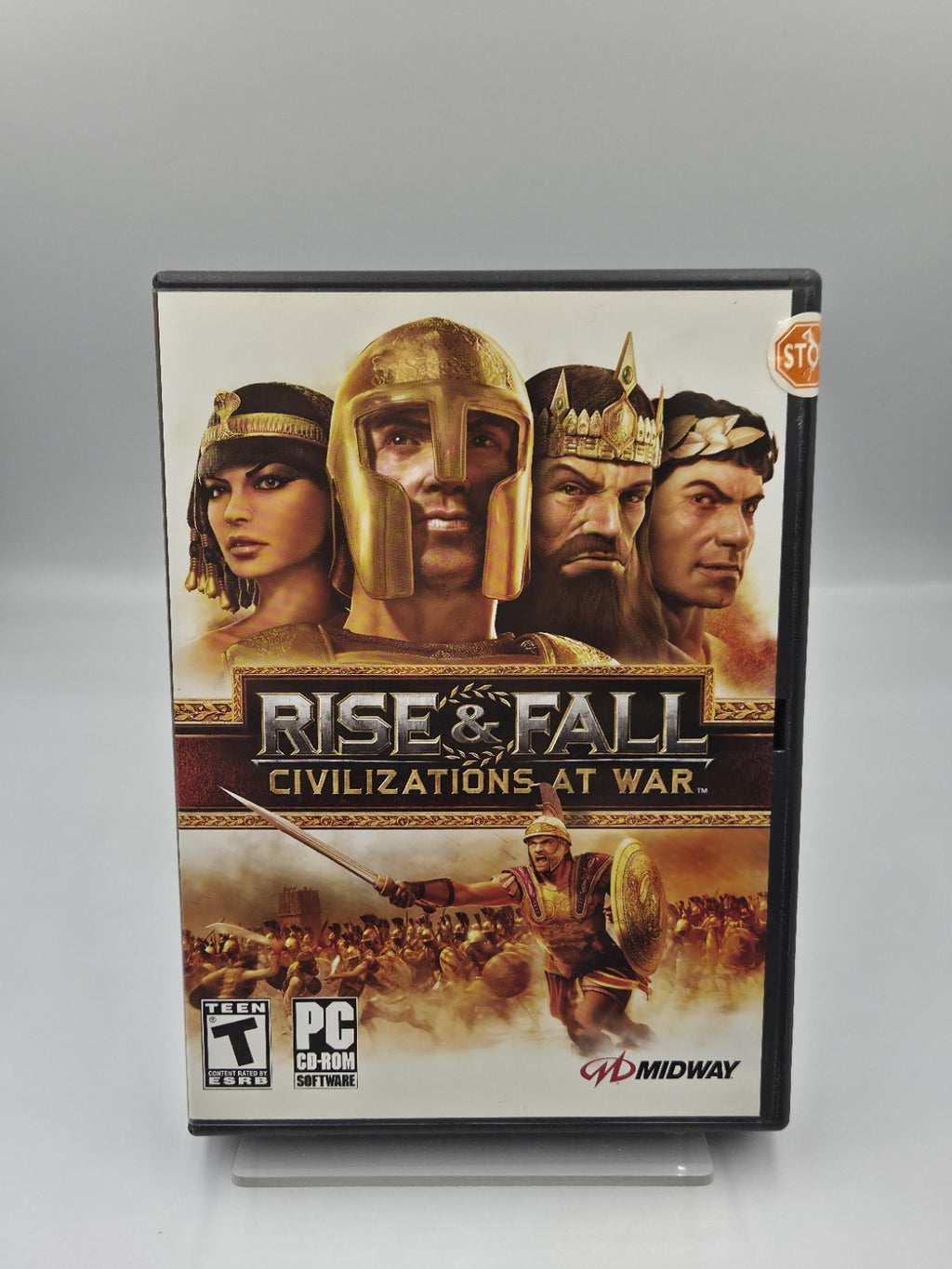 PC-CD Rom Spiel Rise & Fall Civilizations at War Pappschuber USA 4 Discs