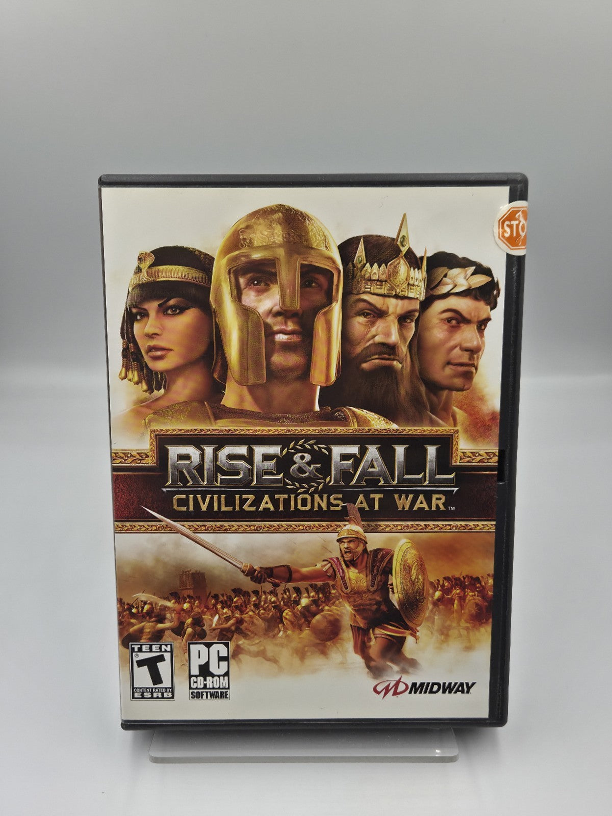 PC-CD Rom Spiel Rise & Fall Civilizations at War Pappschuber USA 4 Discs