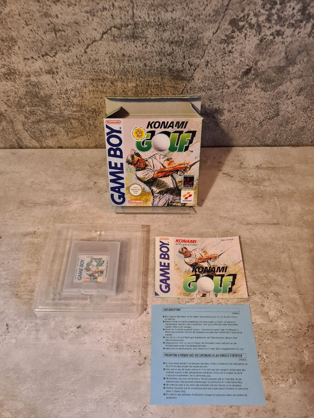 Nintendo Game Boy Classic Konami Golf mit OVP und Anleitung NOE - T-Retro-Games 