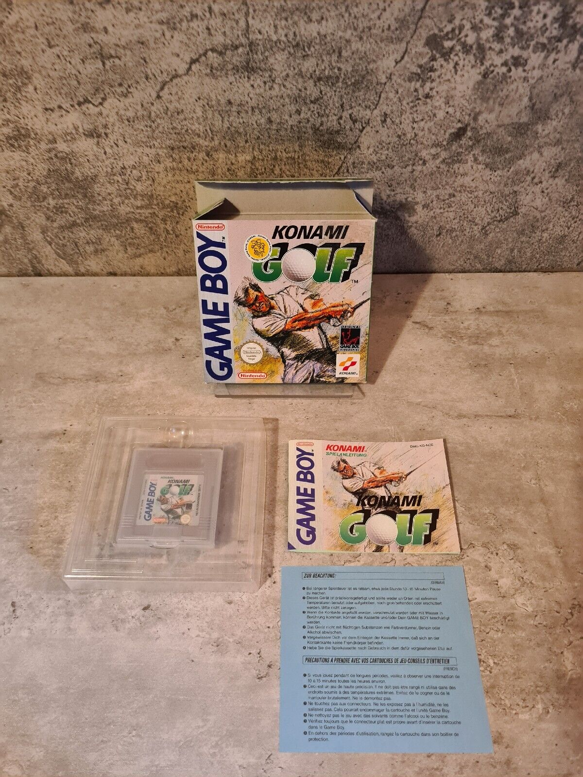 Nintendo Game Boy Classic Konami Golf mit OVP und Anleitung NOE - T-Retro-Games 