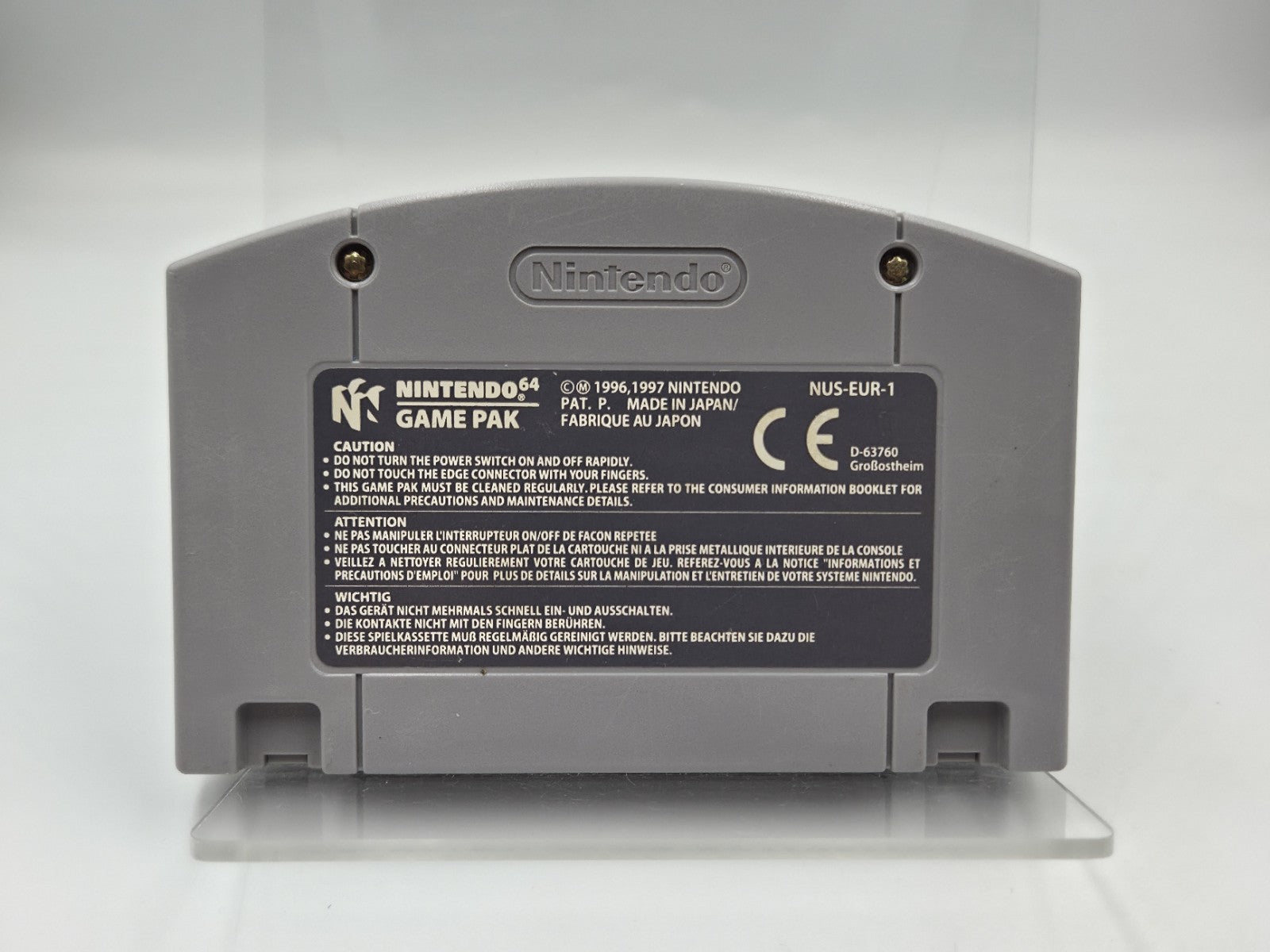 N64 Nintendo 64 Spiel Mario Tennis EUR Modul