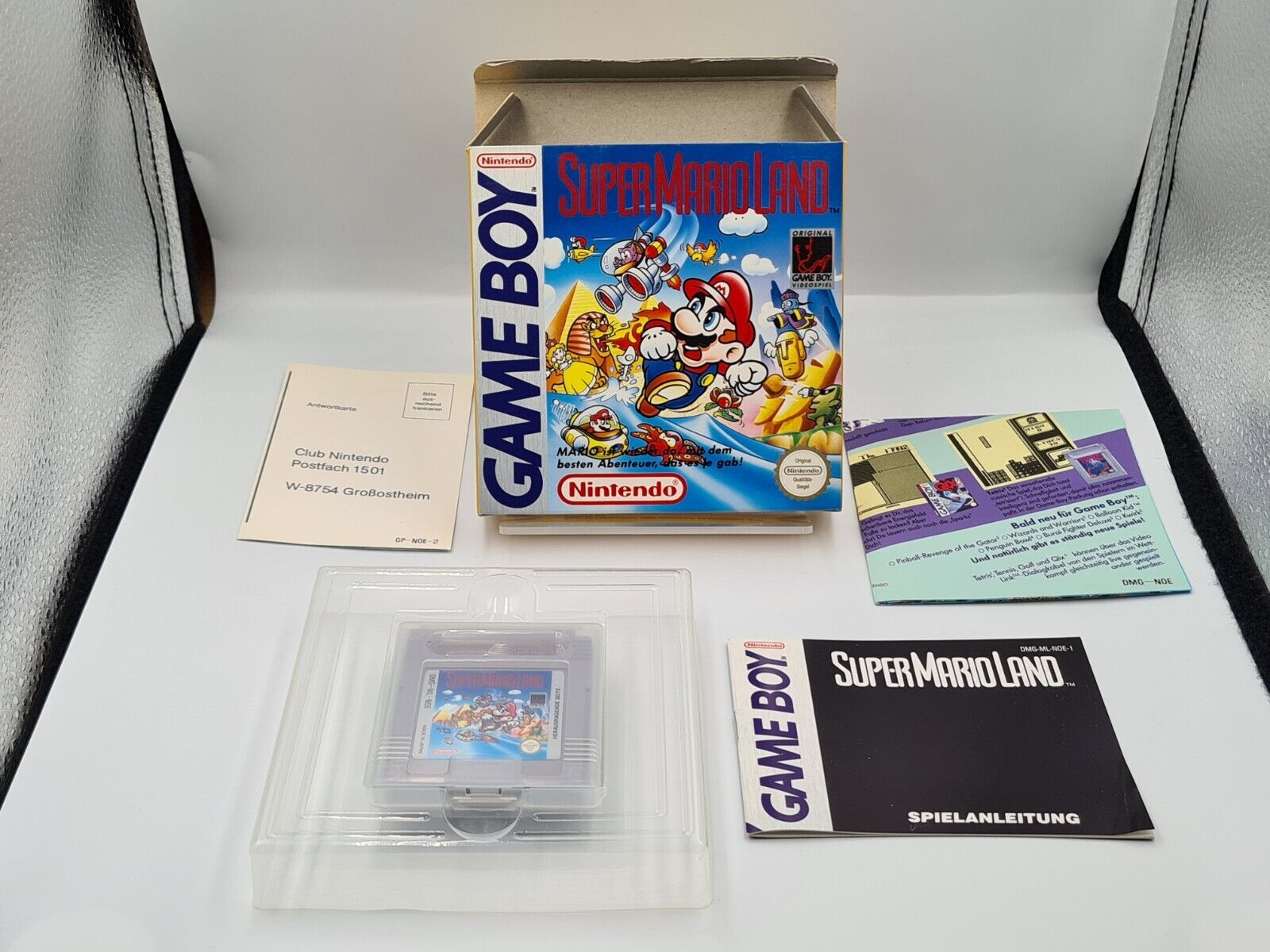 Nintendo Game Boy Classic Spiel Super Mario Land mit OVP und Anleitung NOE - T-Retro-Games 