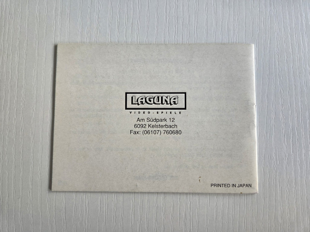 Nintendo Game Boy Classic Castelian Spielanleitung Instruction Booklet NOE