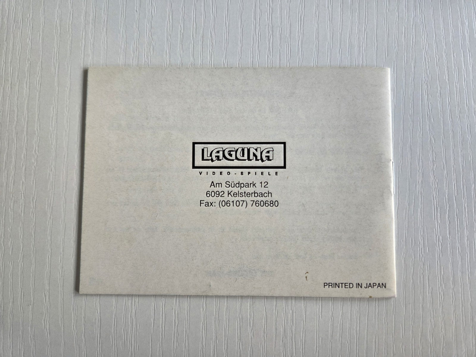 Nintendo Game Boy Classic Castelian Spielanleitung Instruction Booklet NOE