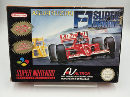 SNES Super Nintendo Aguri Suzuki F-1 Super Driving mit OVP und Anleitung FAH