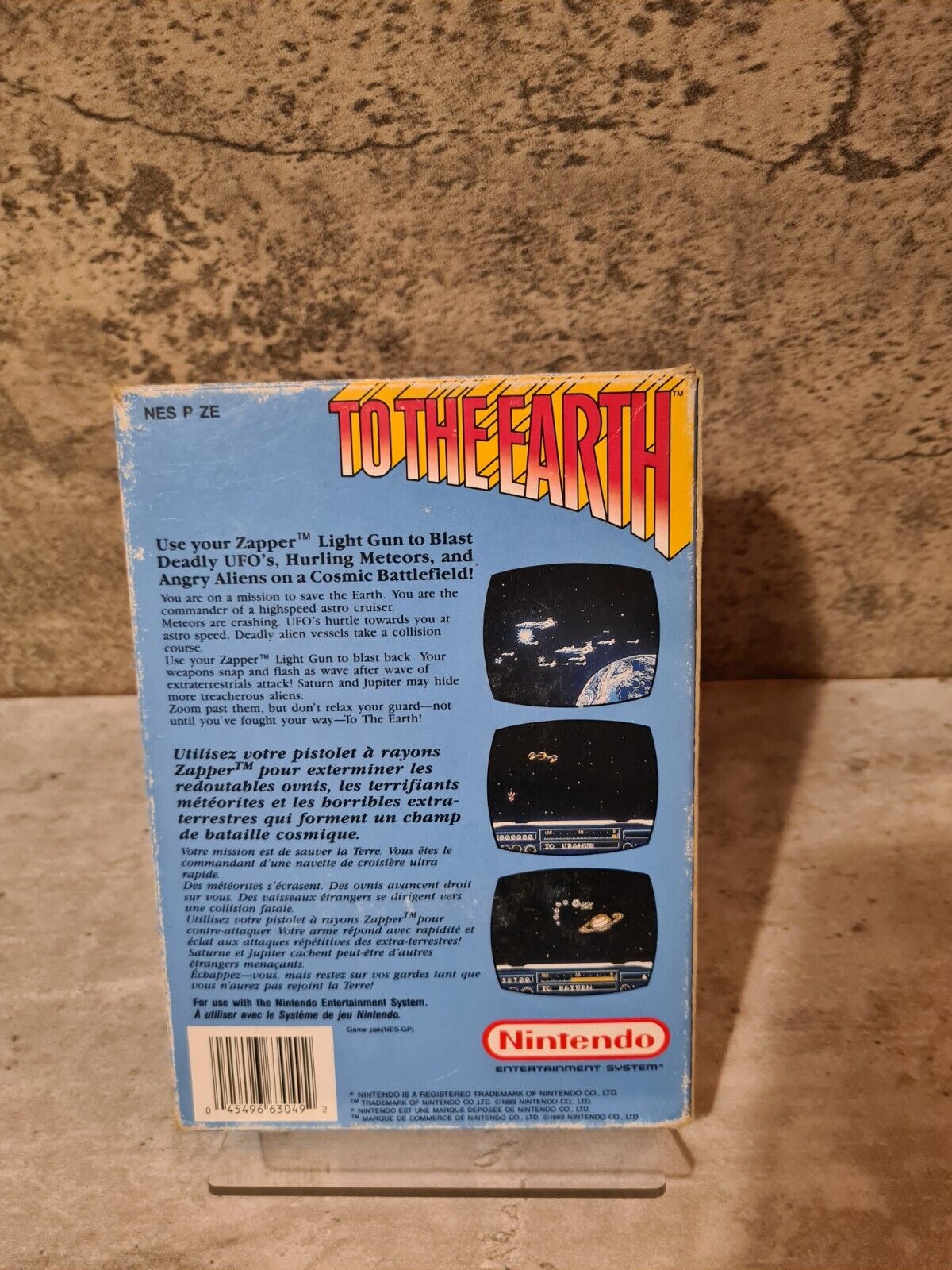 NES To The Earth mit OVP und Anleitung FRA - T-Retro-Games 